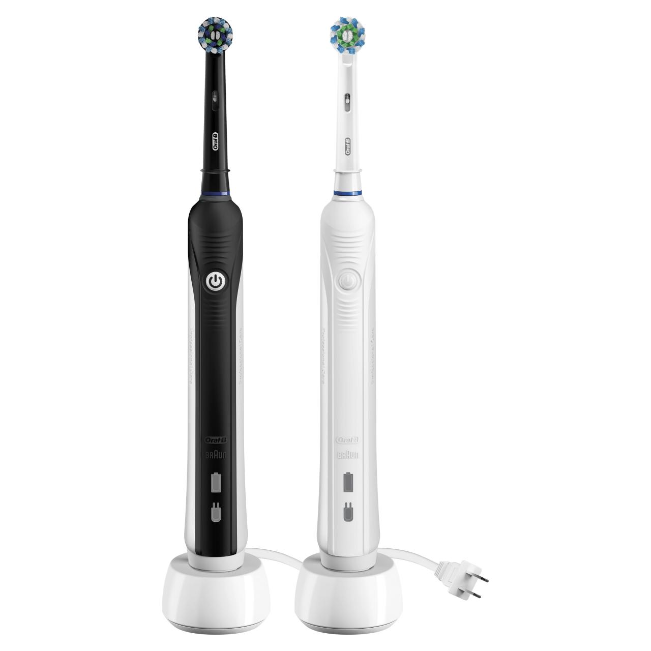 Oral toothbrush electric 1000 pro crossaction walmart white pack powered braun